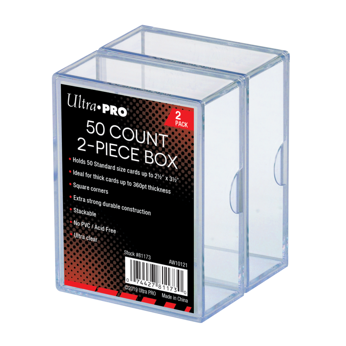 ultra-pro-2-piece-50-count-clear-card-boxes-2ct image 1