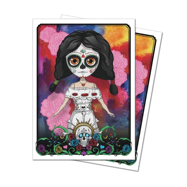 ultra-pro-dia-de-los-muertos-doll-standard-h-llen-50-st-ck image 1