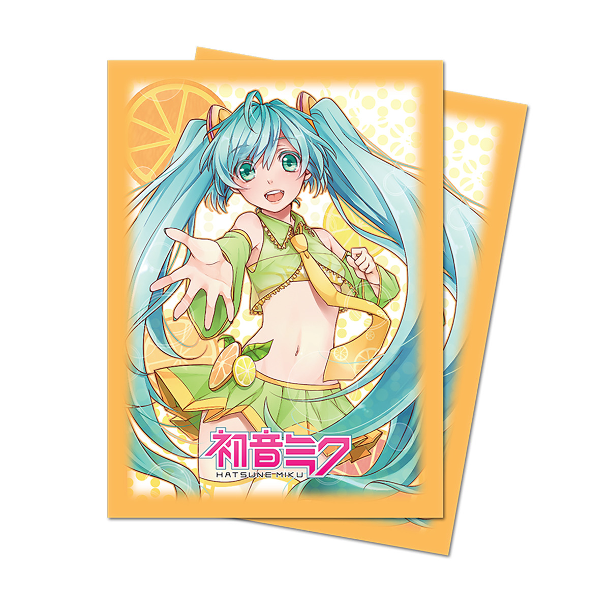 ultra-pro-hatsune-miku-summertime-standard-deck-protector-sleeves-50ct-gelb image 1