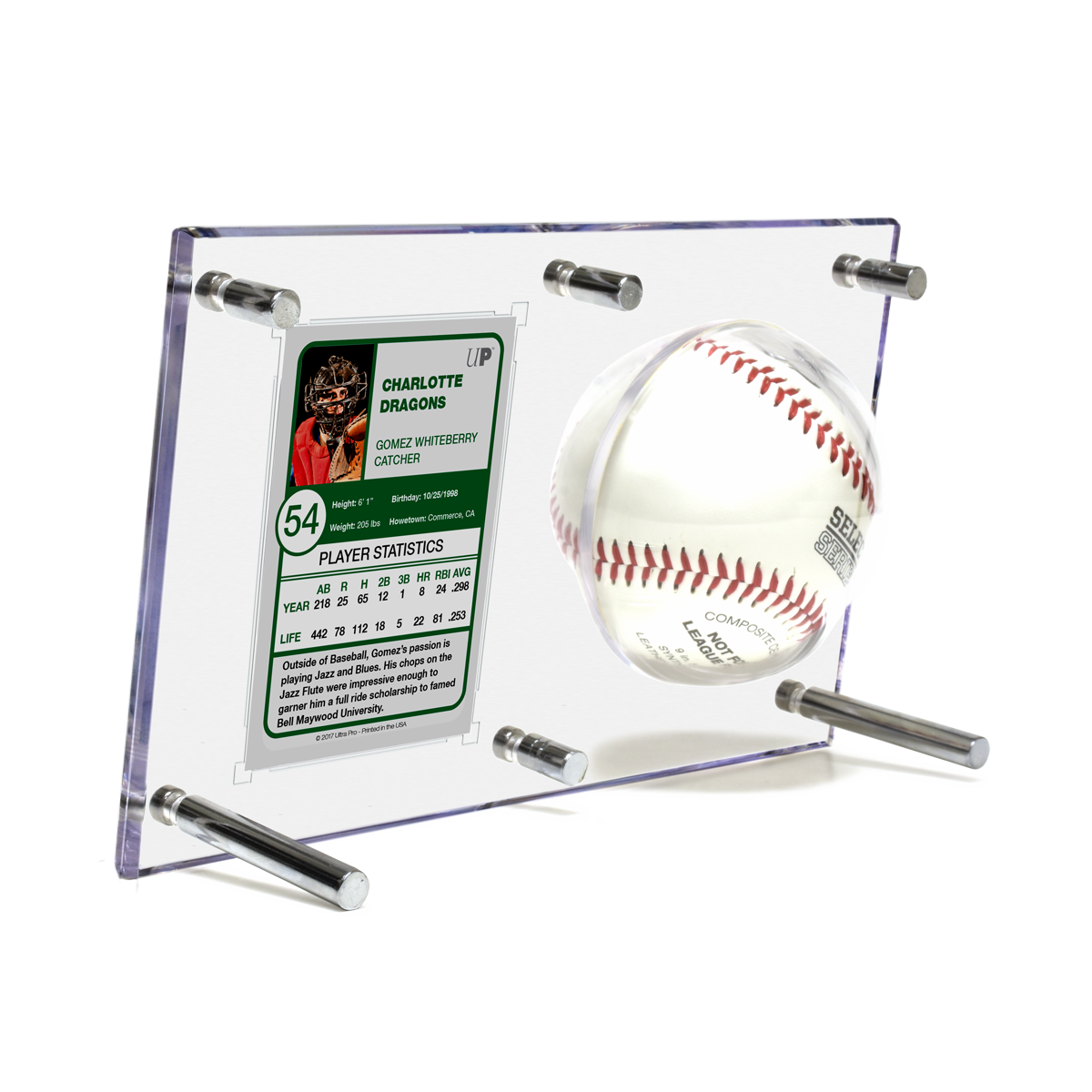 ultra-pro-baseball-card-35pt-clear-flip-display-case image 3