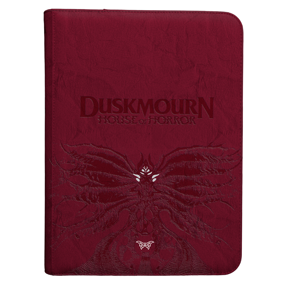 ultra-pro-duskmourn-creepy-leather-bound-set-symbol-9-pocket-premium-zippered-pr image 1