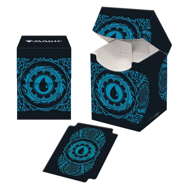 ultra-pro-mana-7-island-100-deck-box-f-r-magic-the-gathering-blau image 1