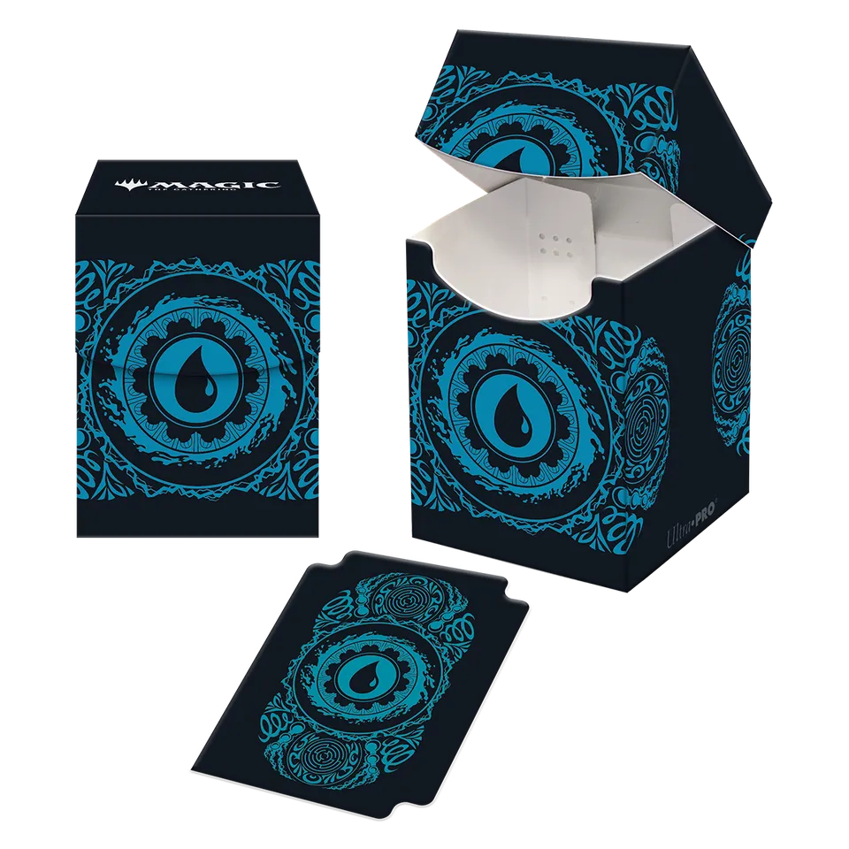 ultra-pro-mana-7-island-100-deck-box-f-r-magic-the-gathering-blau image 1