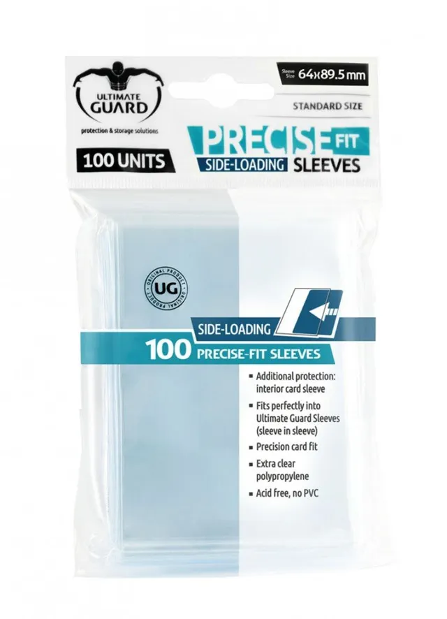 ultimate-guard-precise-fit-side-loading-inner-sleeves-100er-transparent-standard image 1