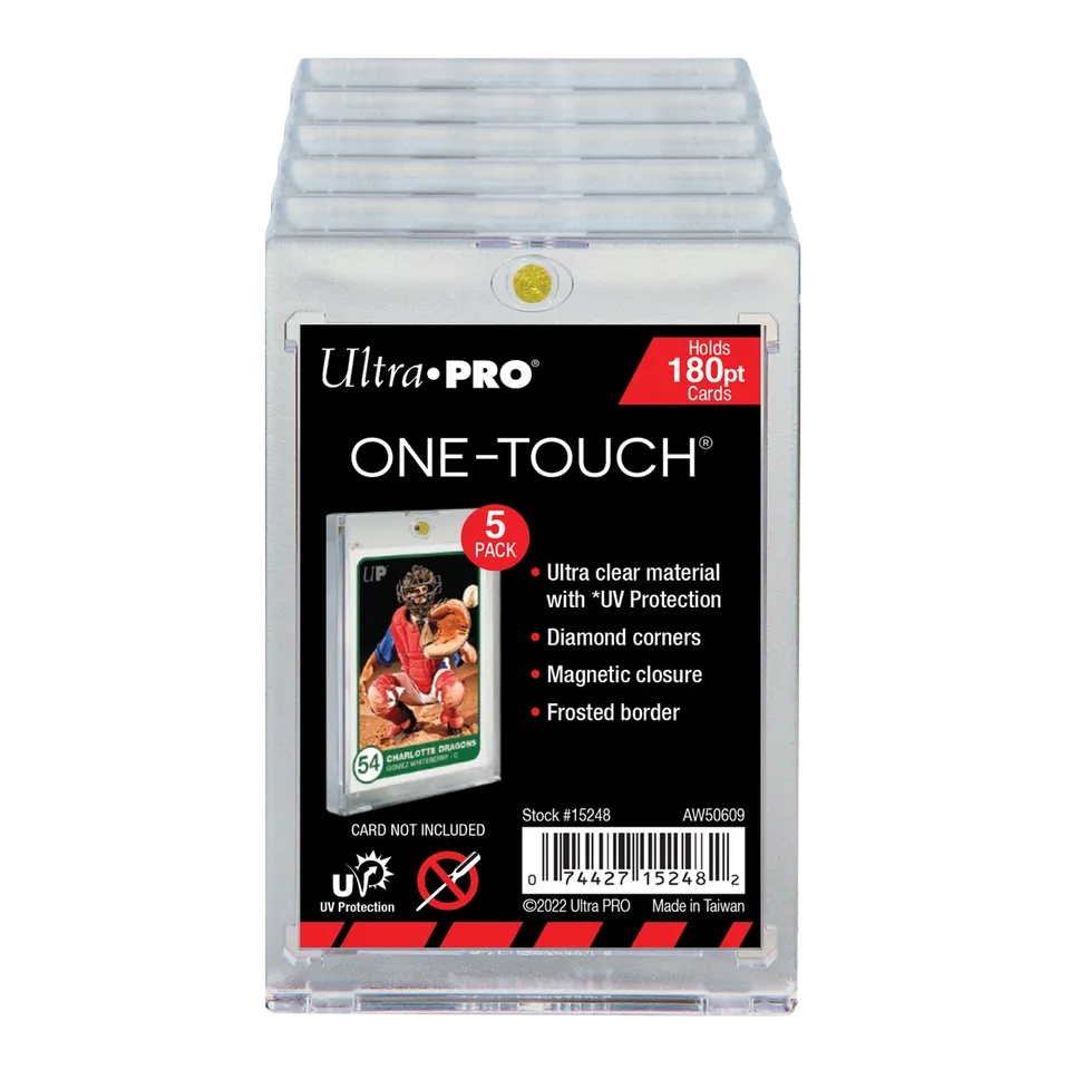 ultra-pro-one-touch-magnetic-card-holder-180pt-5er-set-mit-uv-schutz image 1