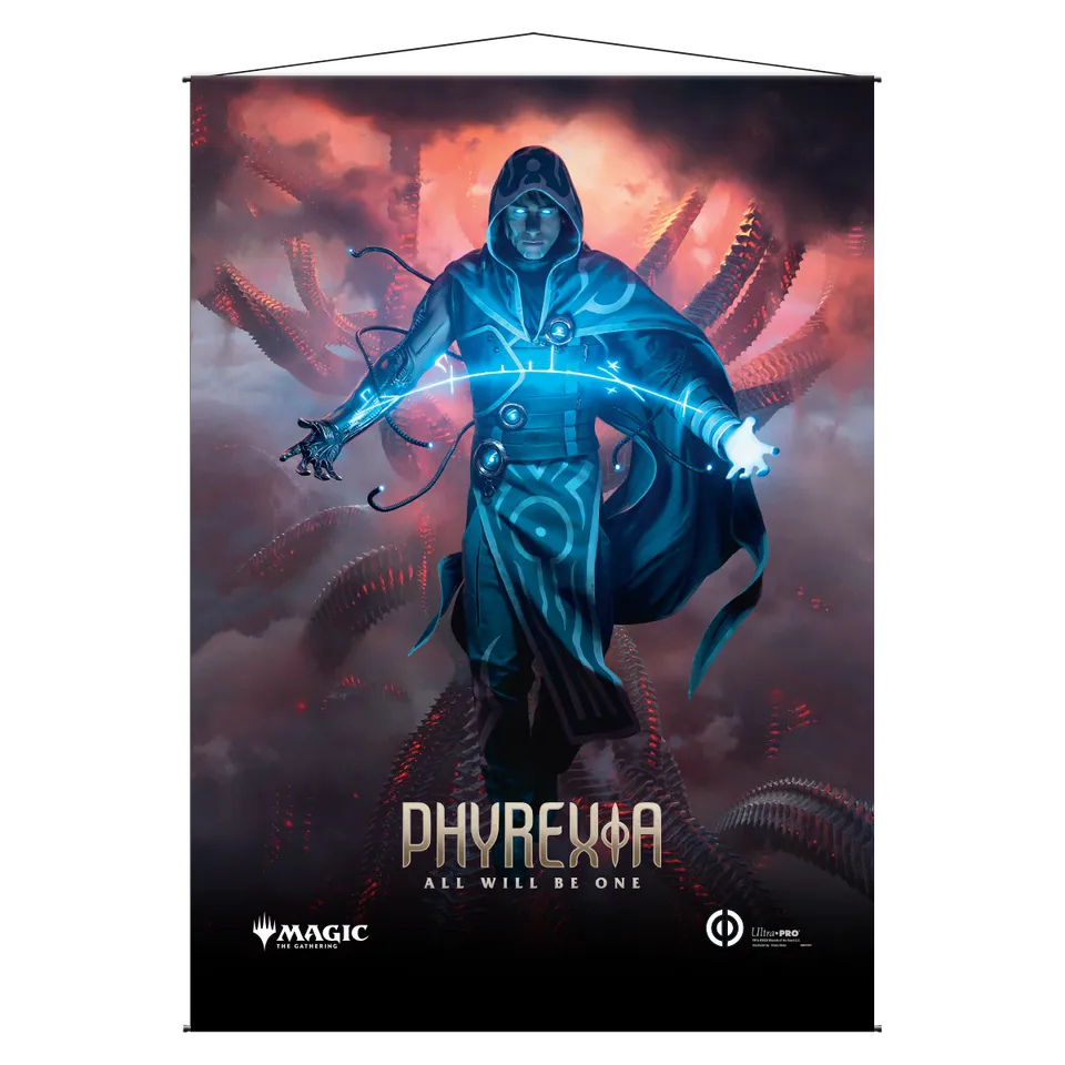 ultra-pro-phyrexia-all-will-be-one-jace-the-perfected-mind-wall-scroll-f-r-magic image 1