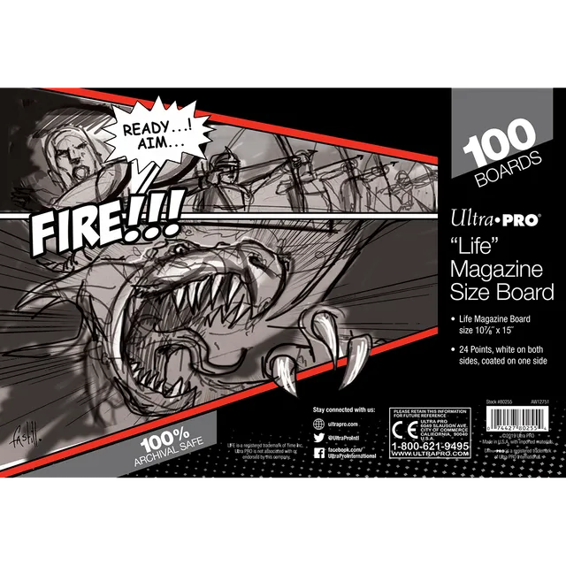 ultra-pro-life-magazine-size-comic-boards-100-st-ck image 1