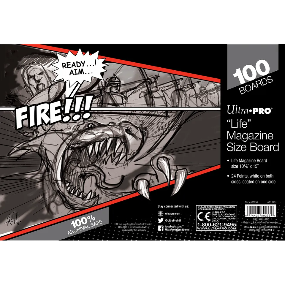 ultra-pro-life-magazine-size-comic-boards-100-st-ck image 1