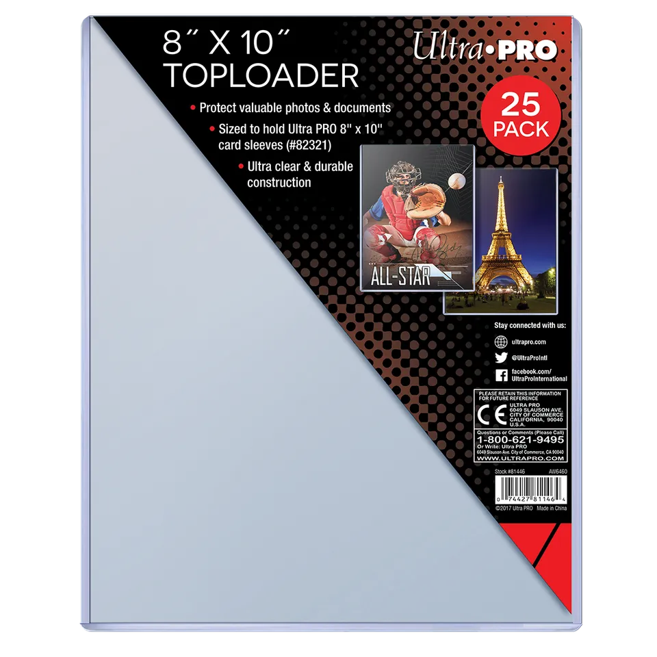 ultra-pro-8-x-10-zoll-toploader-sleeves-25ct-memorabilia-schutz image 1